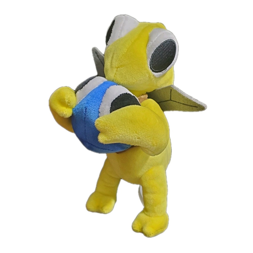 Original Rainbow Friends YELLOW 8" Plush Holding Blue Stuffed Animal